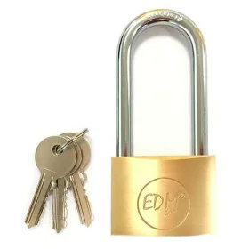 Key padlock EDM Brass by EDM, Keyed Padlocks - Ref: S7901474, Price: 10,14 €, Discount: %