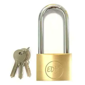 Key padlock EDM Brass by EDM, Keyed Padlocks - Ref: S7901475, Price: 15,73 €, Discount: %