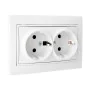 Plug socket Solera Europa erp60/2u Double Shutter view White Embedded, built-in 250 V 16 A by Solera, Schuko sockets - Ref: S...