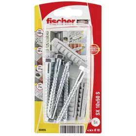 Wall plugs and screws Fischer 5 Wall plugs and screws (10 x 50 mm) by Fischer, Screws - Ref: S7901948, Price: 5,57 €, Discoun...