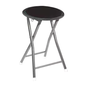 Tabouret Atmosphera Pliable Noir 30 x 30 x 45 cm de Atmosphera, Tabourets - Réf : S7902139, Prix : 13,72 €, Remise : %