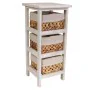 Mesa de Cabeceira Alexandra House Living Branco 25 x 57 x 25 cm de Alexandra House Living, Mesinhas de cabeceira - Ref: D1630...