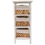 Mesa de Cabeceira Alexandra House Living Branco 25 x 57 x 25 cm de Alexandra House Living, Mesinhas de cabeceira - Ref: D1630...