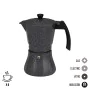 Cafetera Italiana EDM Negro Aluminio 6 Tazas Inducción de EDM, Cafeteras italianas - Ref: S7902338, Precio: 26,49 €, Descuent...