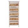 Chest of drawers Alexandra House Living White Cloth Water hyacinth Paolownia wood 25 x 88 x 35 cm by Alexandra House Living, ...