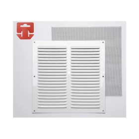 Grille Fepre Mosquito net Lacquered Aluminium White (25 x 25 cm) by Fepre, Registers, Grilles & Vents - Ref: S7902403, Price:...