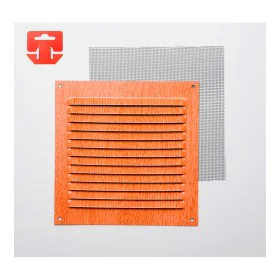 Grille Fepre Mosquito net Aluminium Beech (15 x 15 cm) by Fepre, Registers, Grilles & Vents - Ref: S7902408, Price: 5,03 €, D...