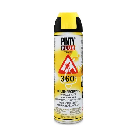 Peinture en spray Pintyplus Tech T146 360º Jaune 500 ml de Pintyplus, Peintures à pulvériser - Réf : S7902577, Prix : 6,91 €,...