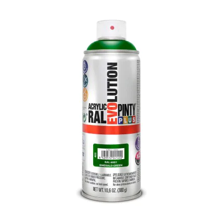 Peinture en spray Pintyplus Evolution RAL 6001 400 ml Vert émeraude de Pintyplus, Peintures à pulvériser - Réf : S7902580, Pr...