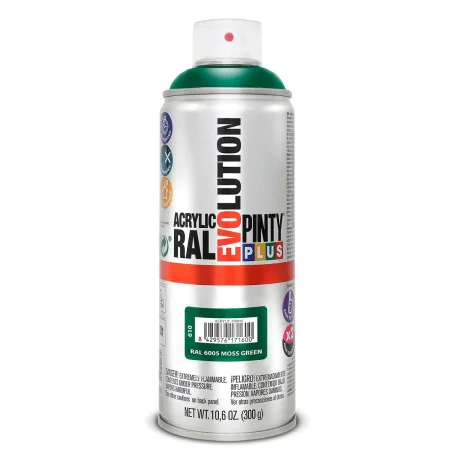 Pintura en spray Pintyplus Evolution RAL 6005 400 ml Moss Green de Pintyplus, Sprays de pintura - Ref: S7902583, Precio: 6,88...