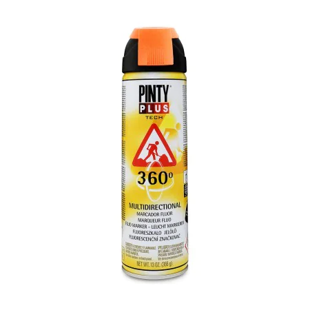 Peinture en spray Pintyplus Tech T143 360º Orange 500 ml de Pintyplus, Peintures à pulvériser - Réf : S7902593, Prix : 6,91 €...