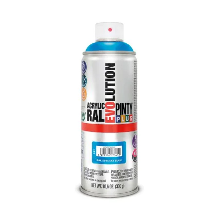 Peinture en spray Pintyplus Evolution RAL 5015 400 ml Sky Blue de Pintyplus, Peintures à pulvériser - Réf : S7902615, Prix : ...