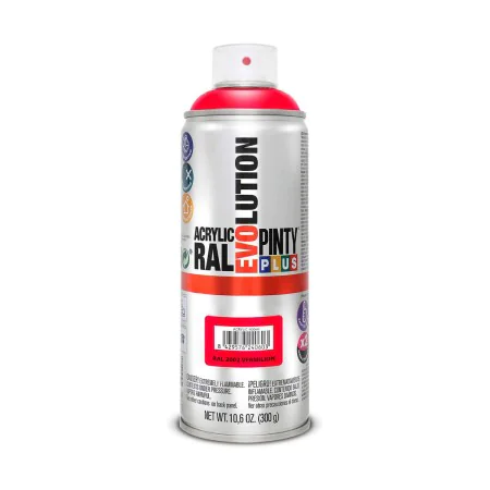 Sprühfarbe Pintyplus Evolution RAL 2002 400 ml Vermilion von Pintyplus, Sprayfarben - Ref: S7902617, Preis: 6,20 €, Rabatt: %