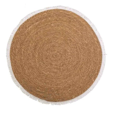 Carpet Alexandra House Living White Natural 100 x 100 cm Circular by Alexandra House Living, Rugs - Ref: D1630451, Price: 30,...