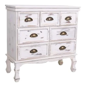 Commode Alexandra House Living Blanc Bois de paulownia 30 x 70 x 70 cm de Alexandra House Living, Commodes - Réf : D1630454, ...