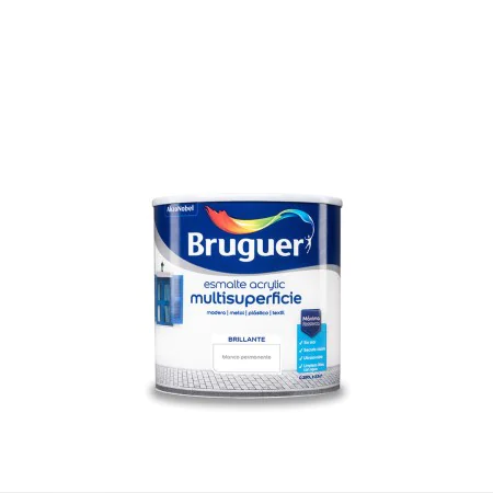 Peinture acrylique Bruguer Blanc Peinture acrylique (250 ml) de Bruguer, Peintures au latex - Réf : S7902828, Prix : 11,01 €,...