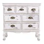 Cassettiera Alexandra House Living Bianco Legno di paulownia 30 x 70 x 70 cm di Alexandra House Living, Comò e cassettiere - ...