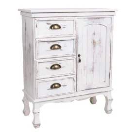 Hall Table with Drawers Alexandra House Living White Paolownia wood 30 x 80 x 65 cm by Alexandra House Living, Tables - Ref: ...