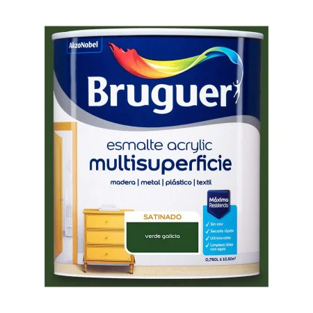 Acrylic polish Bruguer 5057506 Galicia Green 750 ml Satin finish by Bruguer, Varnish - Ref: S7902853, Price: 22,09 €, Discoun...