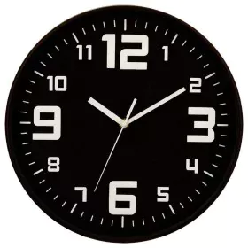 Wall Clock 5five Black polypropylene (Ø 30 cm) by 5five, Wall Clocks - Ref: S7903238, Price: 16,26 €, Discount: %