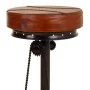 Stool Alexandra House Living Black Dark brown Leather Iron 41 x 80 x 41 cm Pedals by Alexandra House Living, Sofas and chairs...