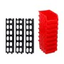 Set de Cajas Organizadoras Apilables Kinzo Rojo 12 x 10 cm Polipropileno (8 Unidades) de Kinzo, Contenedores - Ref: S7903317,...