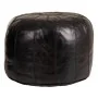 Pouffe Alexandra House Living Black Leather 48 x 35 x 48 cm by Alexandra House Living, Bean Bags - Ref: D1630466, Price: 140,...