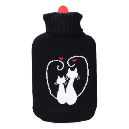 Hot Water Bottle EDM Black Black/White Wool (2 L) by EDM, Hot and cold treatments - Ref: S7903469, Price: 10,15 €, Discount: %