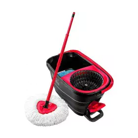 Mop with Bucket Vileda Turbo Smart De Sol de Vileda, Balais laveurs - Réf : S7904136, Prix : 33,96 €, Remise : %