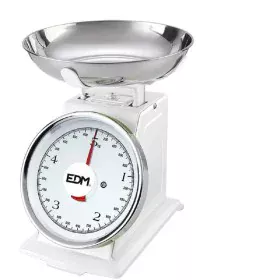 retro kitchen scales EDM White 5 kg 20,5 x 4 cm by EDM, Kitchen Scales - Ref: S7904176, Price: 22,63 €, Discount: %