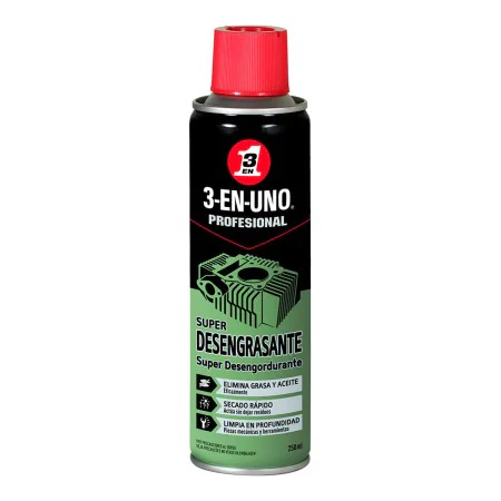 Dégraissant 3-En-Uno Super 34473 250 ml de 3-En-Uno, Dégraisseurs moteur - Réf : S7904276, Prix : 9,45 €, Remise : %