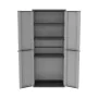 Armadio guardaroba Terry jline268 Nero Nero/Grigio Resina Plastica 68 x 37,5 x 163,5 cm di Terry Store-Age, Armadi - Rif: S79...