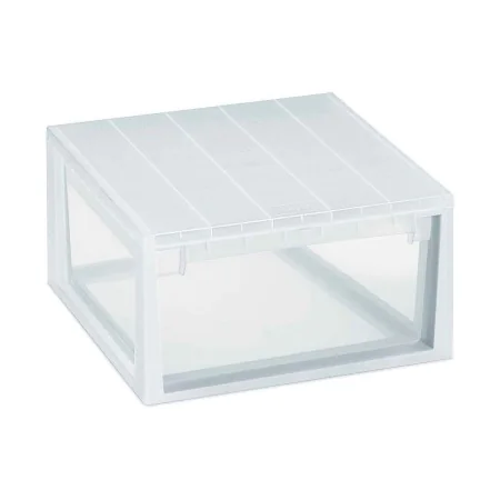 Caisson à Tiroirs Terry LightDrawer L Polyvalents Blanc Transparent polypropylène Plastique 39,6 x 39 x 21,3 cm de Terry Stor...