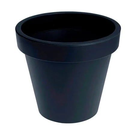 Pot Plastiken Anthracite polypropylène Ø 25 cm de Plastiken, Pots de fleurs - Réf : S7904477, Prix : 4,94 €, Remise : %