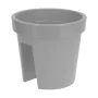 Plant pot for Railings Plastiken Grey polypropylene by Plastiken, Window Boxes - Ref: S7904486, Price: 6,79 €, Discount: %