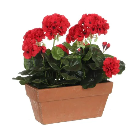 Decorative Plant Mica Decorations Ceramic Red PVC (29 x 13 x 40 cm) by Mica Decorations, Artificial Plants - Ref: S7904691, P...