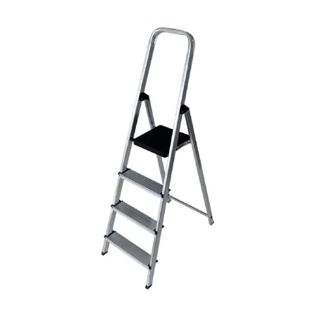 Escalera plegable de 4 peldaños EDM Aluminio (43 x 10,5 x 149 cm) de EDM, Escaleras plegables - Ref: S7904810, Precio: 49,65 ...