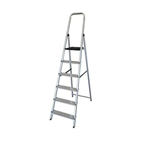 6-step folding ladder EDM Aluminium (48 x 10,5 x 193 cm) by EDM, Folding Steps - Ref: S7904812, Price: 69,27 €, Discount: %