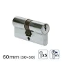 Cylinder EDM r13 European Short camlock Silver nickel (60 mm) by EDM, Lock Cylinders - Ref: S7905202, Price: 8,91 €, Discount: %