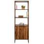 Shelves Alexandra House Living Natural Iron Acacia 40 x 180 x 60 cm by Alexandra House Living, Bookcases - Ref: D1630495, Pri...