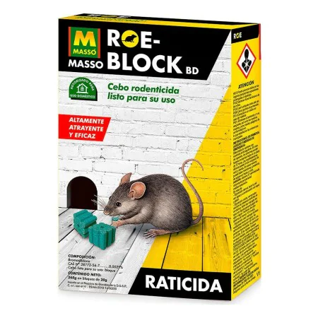 Raticide Massó Roe-block 260 g de Massó, Lutte contre les rongeurs - Réf : S7905638, Prix : 9,57 €, Remise : %