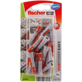 Tacos Fischer DuoPower 534994 8 x 40 mm Nylon (18 Unidades) de Fischer, Fixações - Ref: S7905782, Preço: 7,05 €, Desconto: %