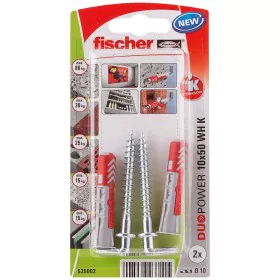 Pitons Fischer DuoPower 535002 Crampons 2 Unités Ø 10 x 50 mm de Fischer, Boulons - Réf : S7905790, Prix : 6,03 €, Remise : %