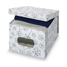 Caja Multiusos Domopak Living 916050 Blanco Blanco/Gris Cartón 42 x 50 x 31 cm de Domopak Living, Cajas y arcones de almacena...