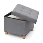 Pouffe Domopak Living Cloth (38 x 38 x 34 cm) by Domopak Living, Storage boxes and chests - Ref: S7905978, Price: 37,35 €, Di...