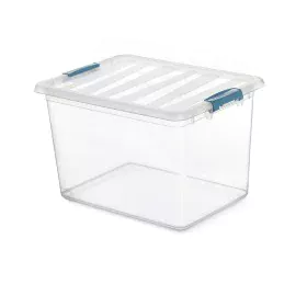 Caja Multiusos Domopak Living Katla Con asas Transparente 20 L Polipropileno (39 x 29 x 25,5 cm) de Domopak Living, Cajas y a...