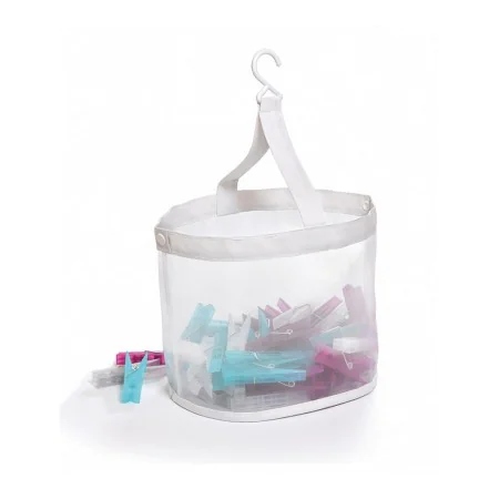 Peg Basket Domopak Living Clothes Pegs Transparent Plastic (21 Pieces) by Domopak Living, Laundry Pegs - Ref: S7906020, Price...