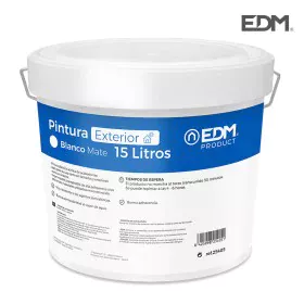 Peinture EDM Blanc Intérieur/Extérieur 15 L 15 L de EDM, Peintures pour bâtiment - Réf : S7906245, Prix : 36,08 €, Remise : %