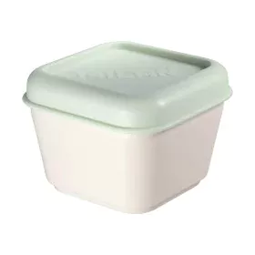 Square Lunch Box with Lid Milan Green 330 ml 12 x 10 x 7 cm Plastic (1 Unit) by Milan, Food storage - Ref: S7906416, Price: 5...