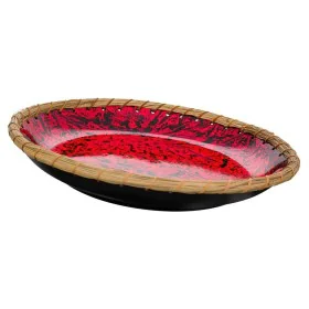 Centre de Table Alexandra House Living Noir Rouge Argenté Céramique 32 x 6 x 32 cm de Alexandra House Living, Accessoires de ...